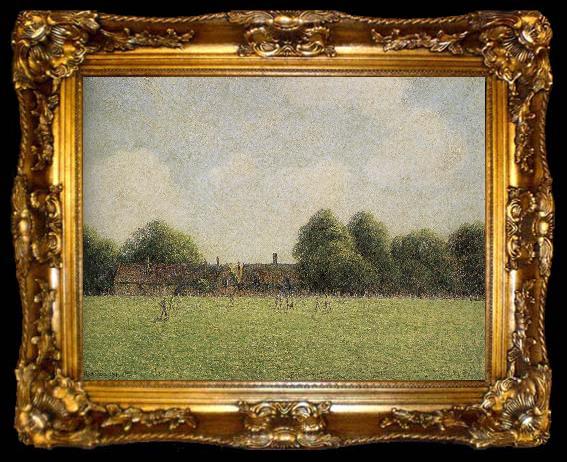 framed  Camille Pissarro grass, ta009-2